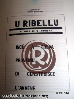 U Ribellu Juillet 1981 (source FLNC années 70 Pierre Poggioli chez DCL édition